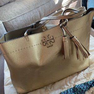 Never Used Gold Tory Burch Tote